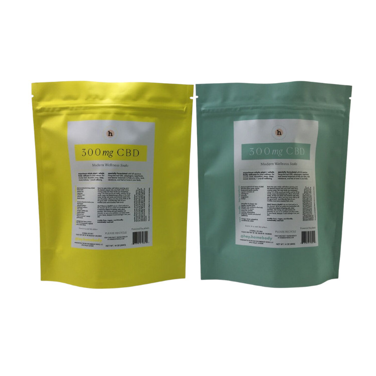 Bolsas de embalaje de té reabribles impresas a medida Bolsas de té con cremallera