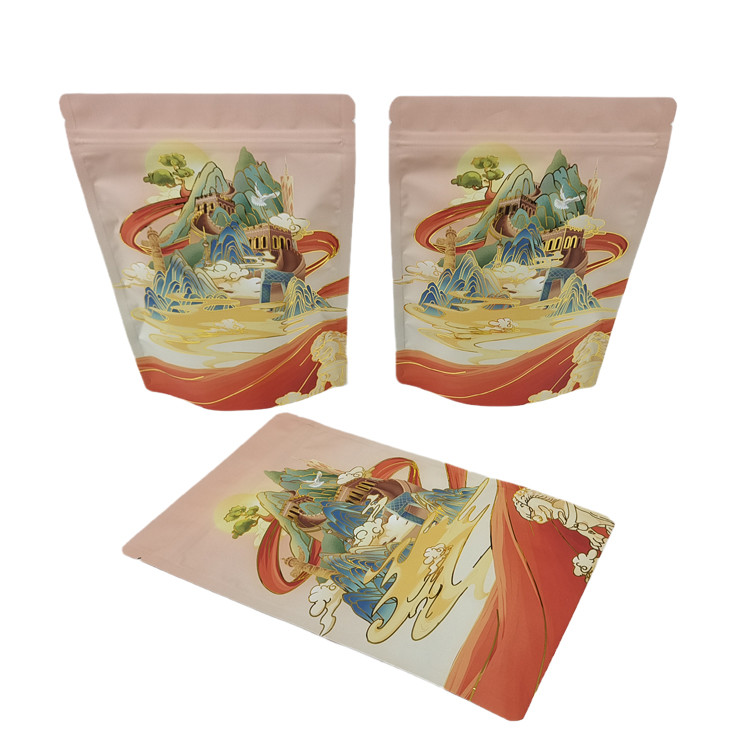 Mejor vendido Bolsa personalizada de contacto suave de Mylar Stand Up Aluminio 3.5g Proteína a prueba de olor Café Especias Farina Embalaje Po