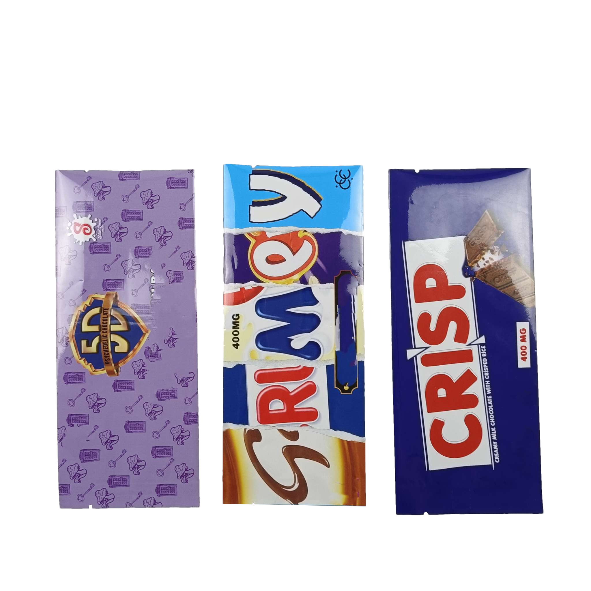 Saco de proteína de café en polvo de azúcar vacío de lado trasero, bolso de embalaje sellado