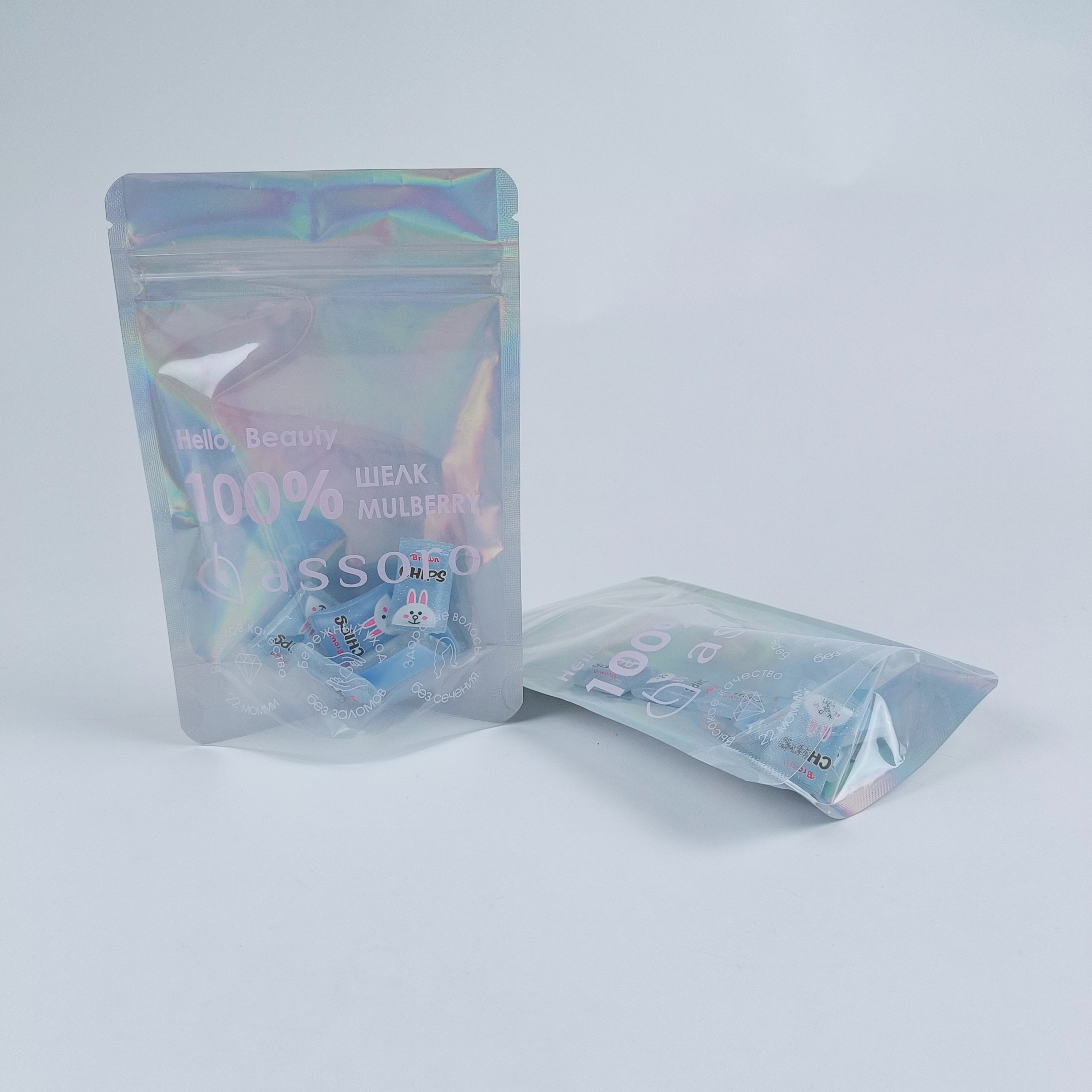 CBD Flower Mylar Bolsas a prueba de olores con ventana