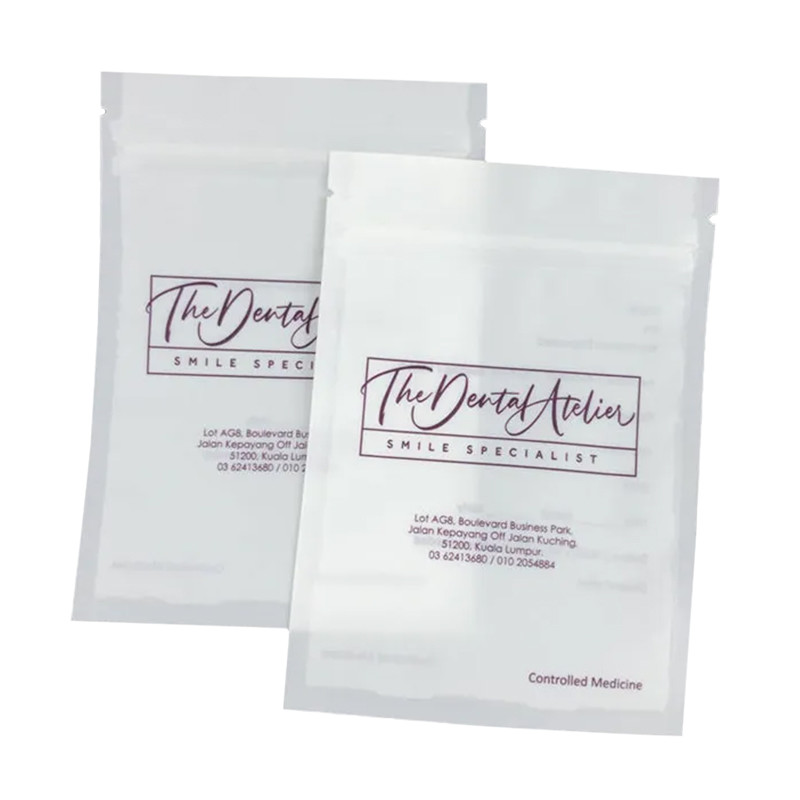 Cubiertos de bolsas de plástico de espesor personalizado con sello térmico para el mango de sellado