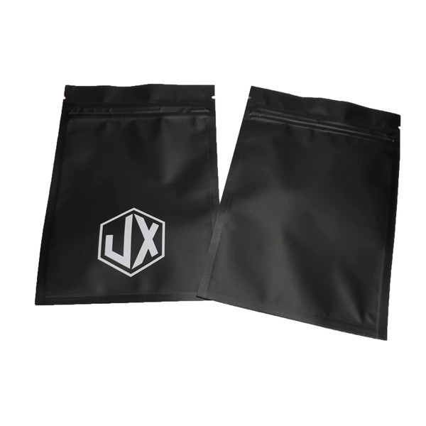 Cable de sellado de tres lados negro mate Bolsas de embalaje de plástico USB con cremallera