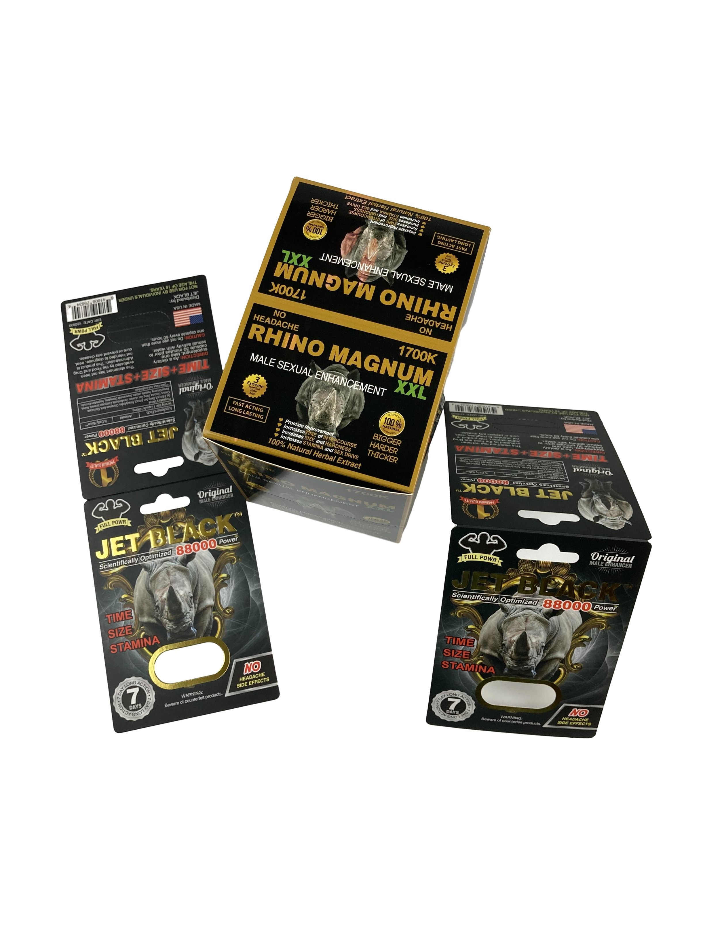 Venta caliente de pastillas personalizadas de mejora de la calidad de embalaje Tarjeta de papel Tarjeta de pastilla de rinoceronte Tarjeta de pastilla Tarjeta de papel impresa con ampolla