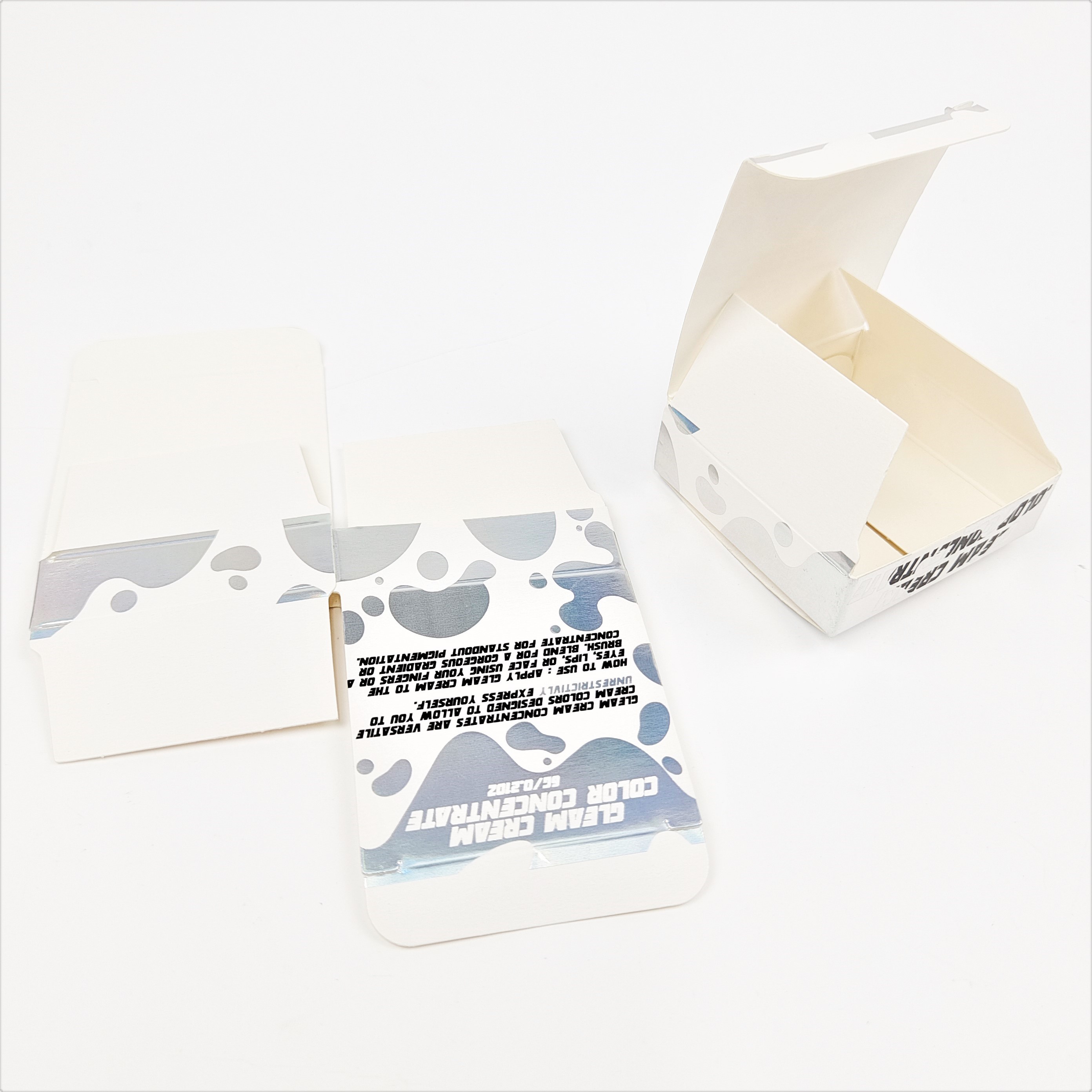 Superficie brillante acabado caja plegable paquete de espesor de 350 g y más