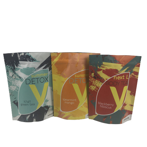 Embalaje en cartón de exportación bolsa de té delgada con acabado brillante o mate