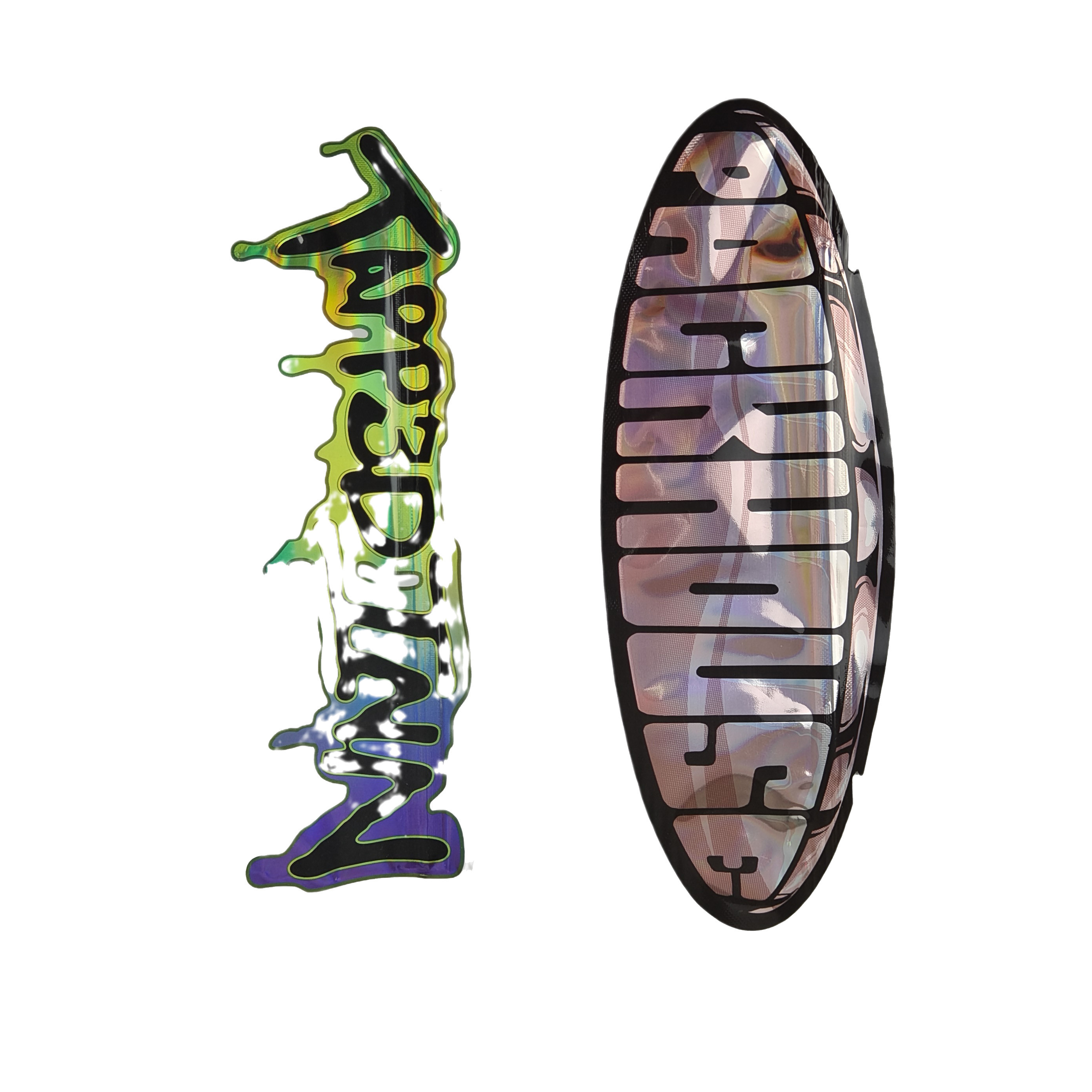 Bolsas Mylar con forma irregular con cerradura a prueba de olor bolsas de plástico de corte a presión