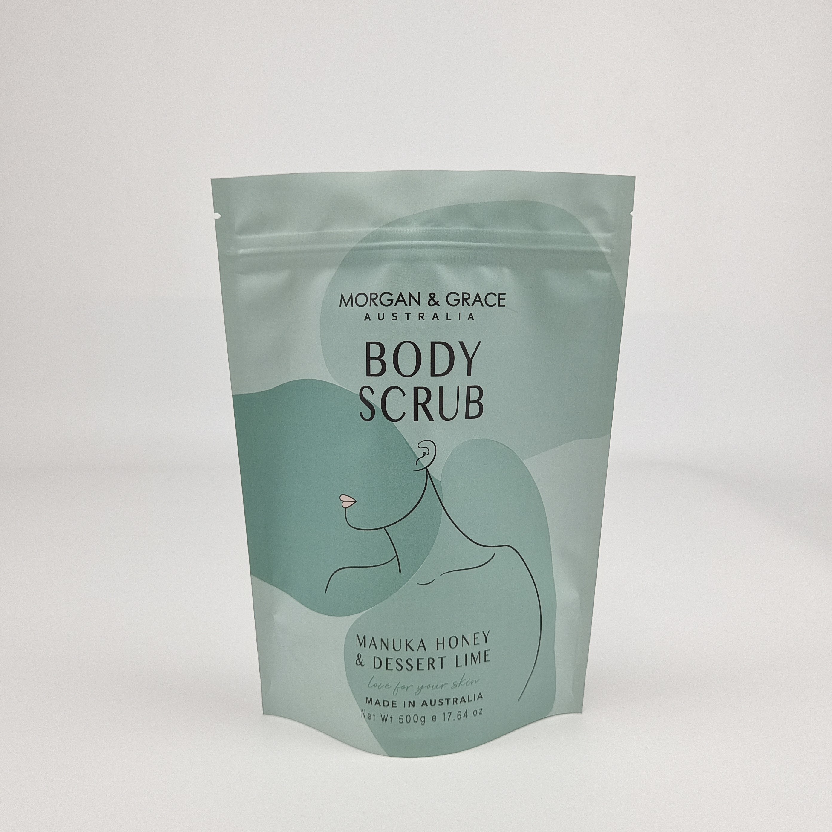 Personalizar Impreso Bolso de pie 50g 100g 250g 1kg Sal de baño Cuerpo de exfoliante Sal de baño Embalaje Bolsas de cierre.