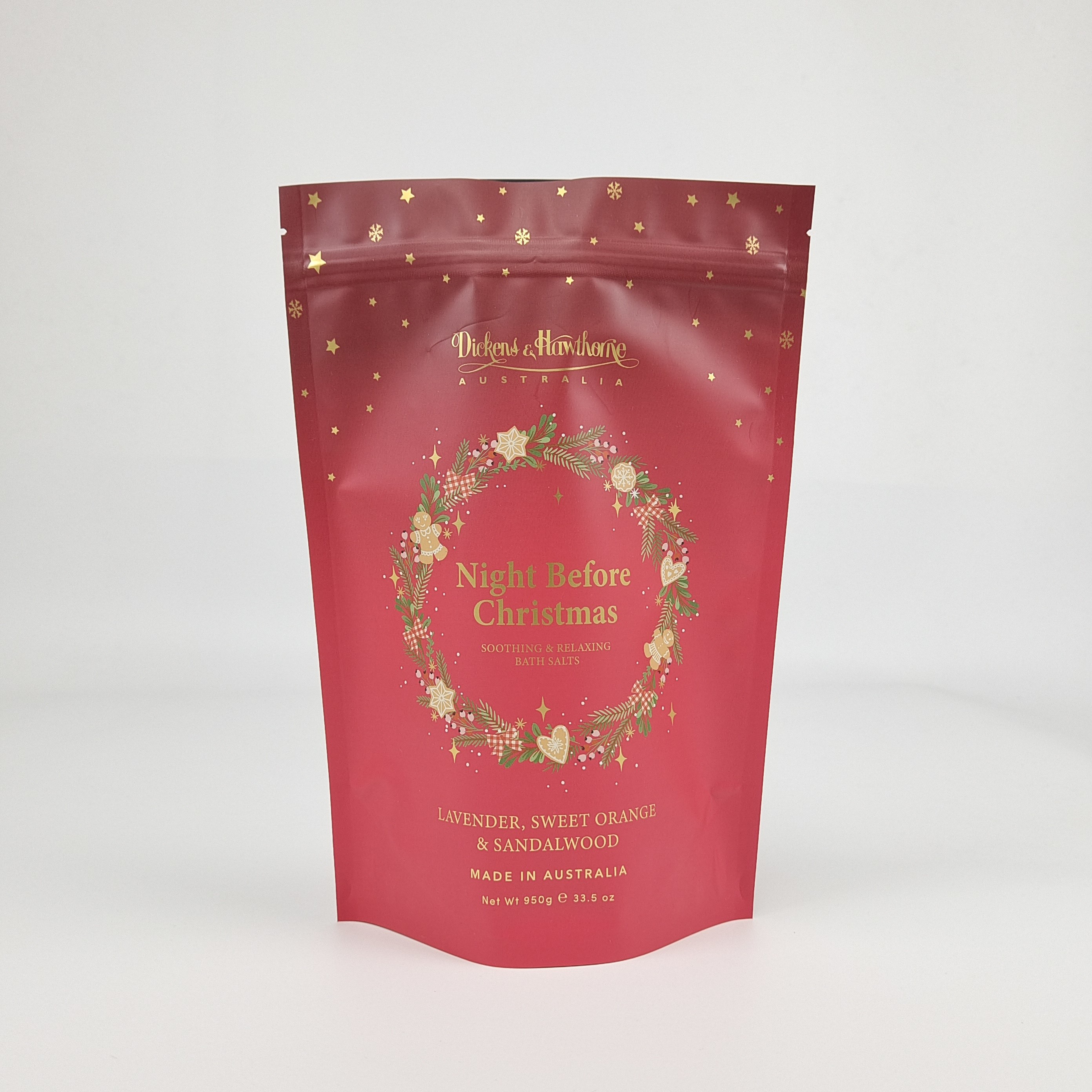 Cerradura con cremallera reciclable Bolso de aluminio para el cuerpo, exfoliante, gozar de un spa, baño, remojo, sal marina, plástico a prueba de humedad.