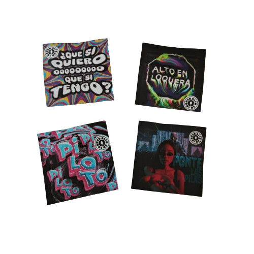 Bolsas de muestras resegables a prueba de olor con ventana transparente Embalaje en polvo Bolsa de plástico