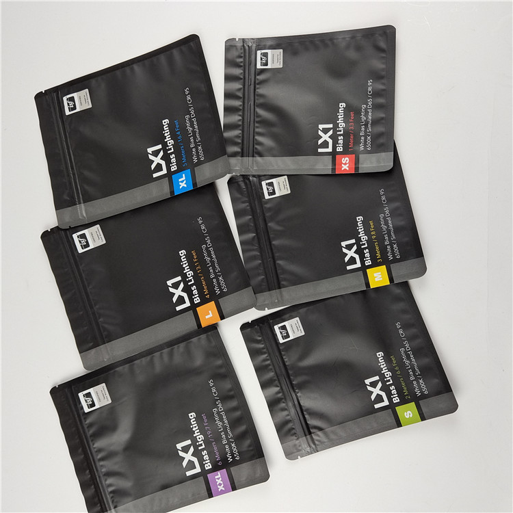 Logotipo personalizado de alta calidad Impreso Bolsas de sello de tres lados para el cuidado dental Embalaje con material ecológico y seguro