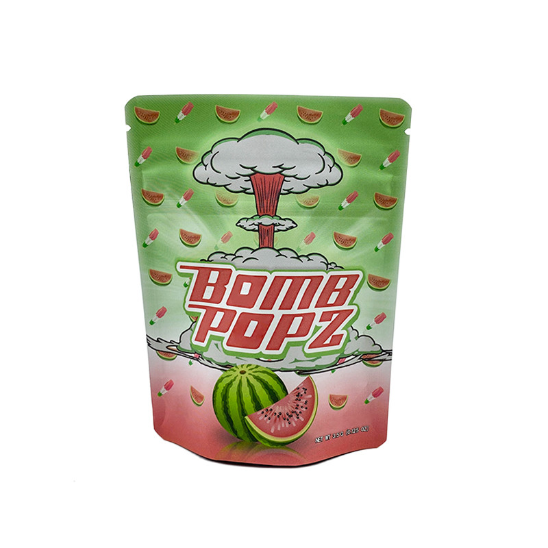 Envases de papel plateado con cremallera superior para soluciones de embalaje personalizables