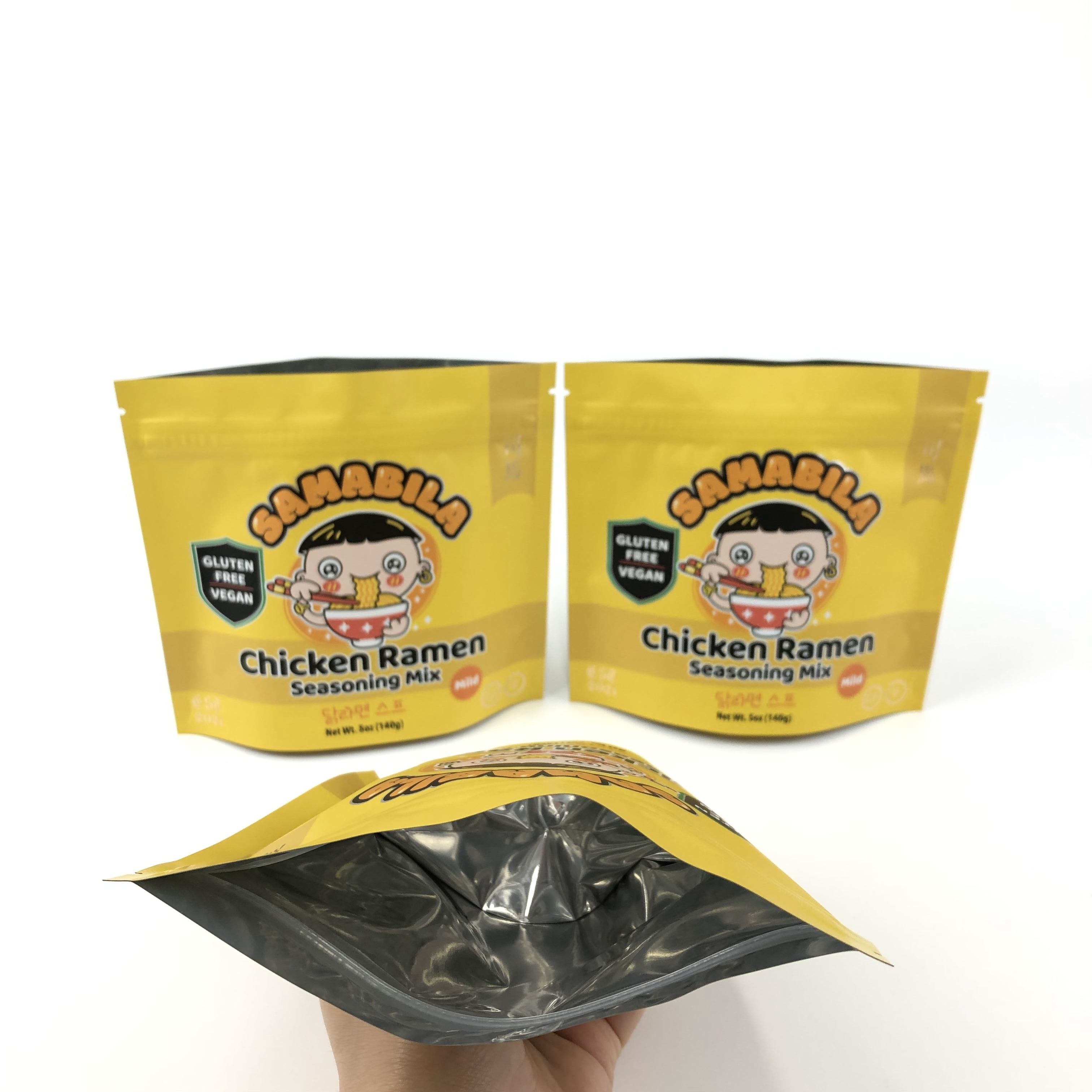 Envases de incienso de hierbas fundidas para bolsas de pie con sistema de cierre de cremallera