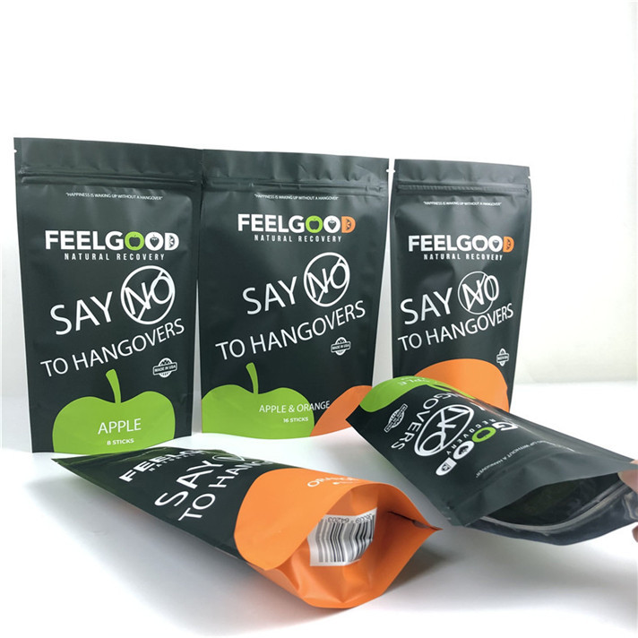 Logotipo personalizado Impreso Bolsa de cremallera a prueba de olor Bolsas de embalaje de plástico a prueba de agua