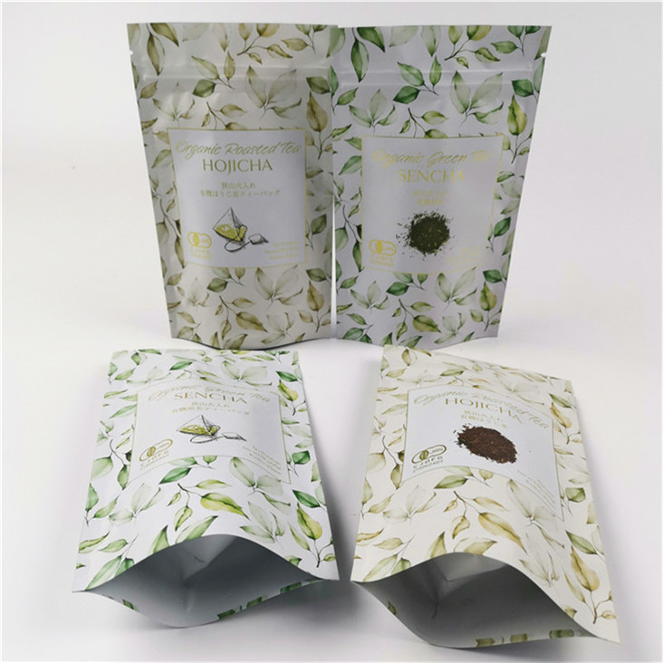 Embalaje de moda Logotipo personalizado Impreso Aceptado hasta 10 colores Disponible Bolsa de té de papel plástico