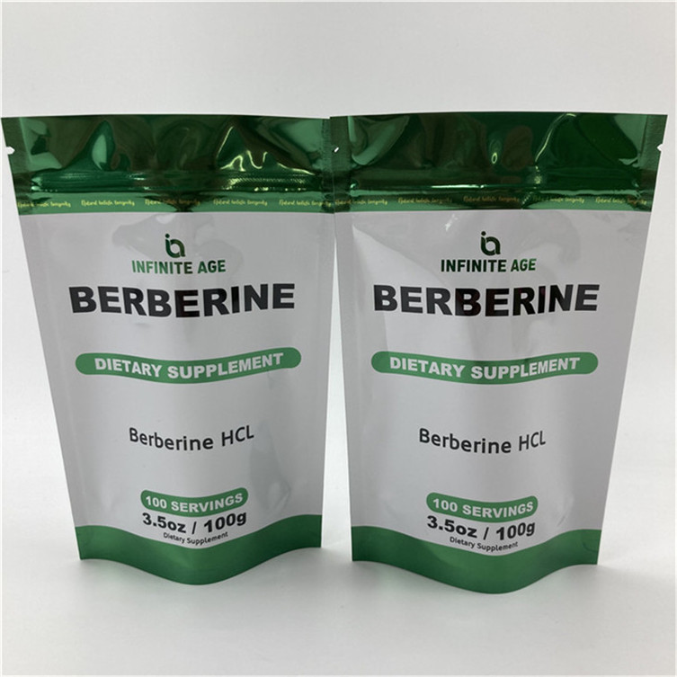 Bolsa de venta al por mayor Impreso a medida de pie Bolsa vacía de garantía de calidad Embalaje Bolsas de papel de aluminio Mylar con muesca de lágrima