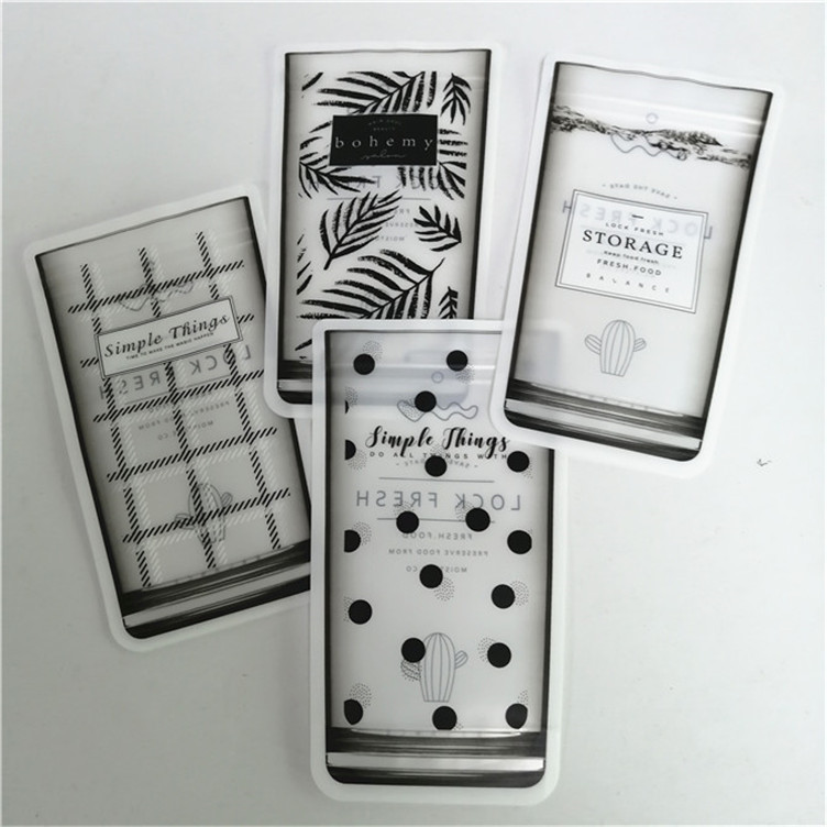 Tamaño y diseño personalizados Necesidades de bolso de pie con cremallera Matt acabado de papel de aluminio Mylar Doypack