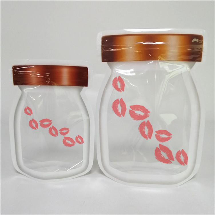 Nuevo diseño mejor vendido espesor personalizado Logotipo personalizado Impreso de pie Bolsa de cremallera Envasado de sello de plástico para alimentos