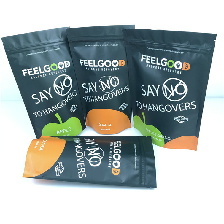 Tamaño y diseño personalizados Necesidades de papel de aluminio de pie Bolsa de cremallera a prueba de olor Impreso personalizado