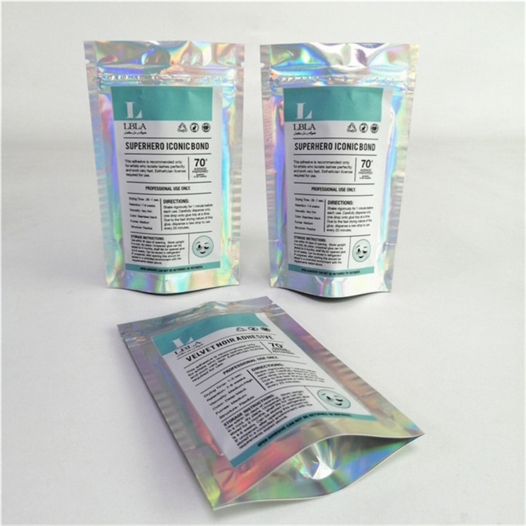 Venta al por mayor Logotipo personalizado Impresión digital plástico PET Liso Precio adecuado Bolsas de pie con cremallera