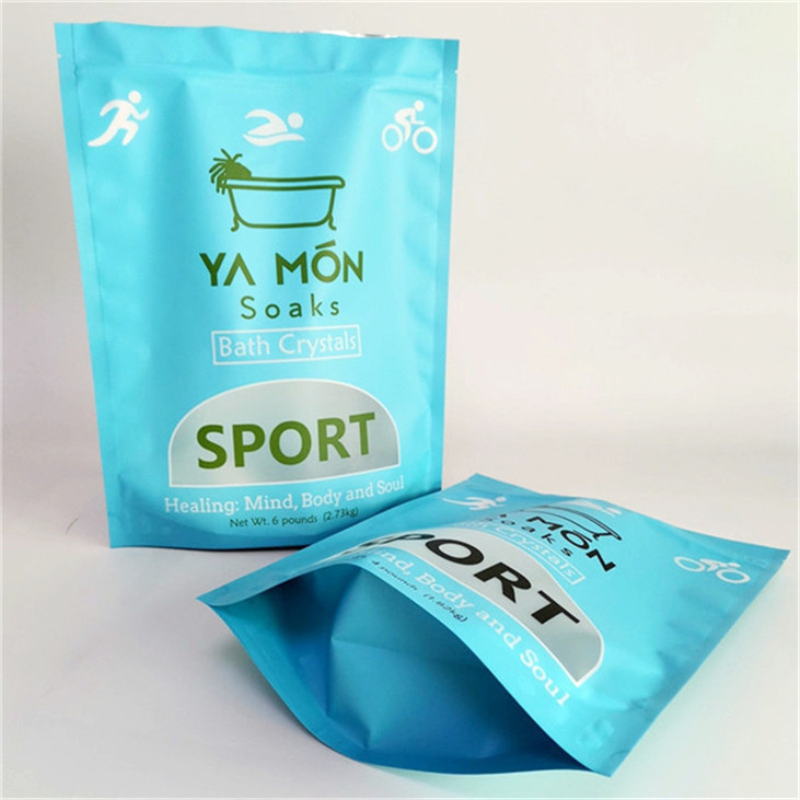 Proof Leak Matt Finish Mylar Doypack con ventanas de tamaño personalizado y necesidades de diseño