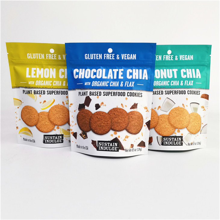 Logotipo personalizado Impreso en papel de aluminio Mylar Doypack con manipulación de superficie de impresión de grabado