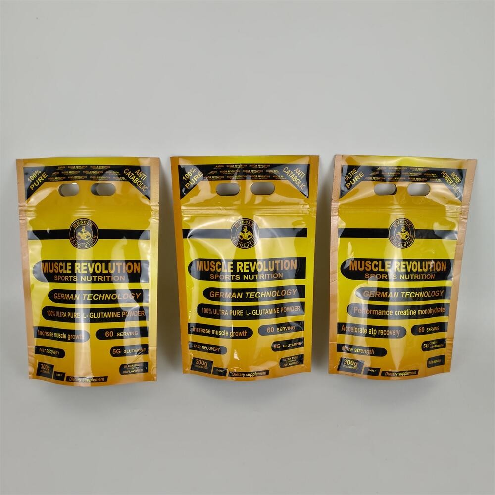 Polvo de proteínas Bolsas de embalaje de alimentos con imprenta digital de plástico