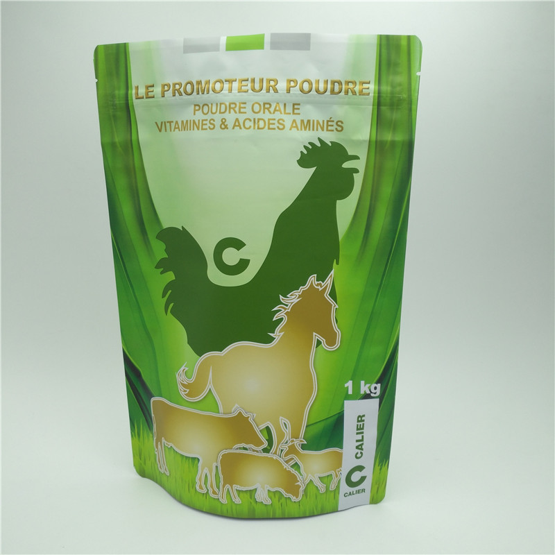 Bolsas plásticas que se puede volver a sellar que empaquetan, bolso del alimento para animales de la cremallera para el suplemento animal