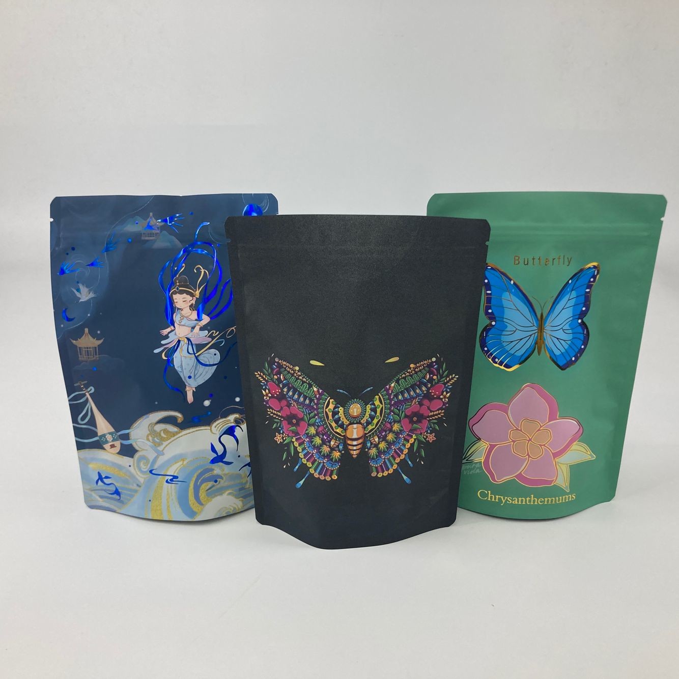 Bolsa de embalaje de plástico de nueces de chocolate hecha a medida