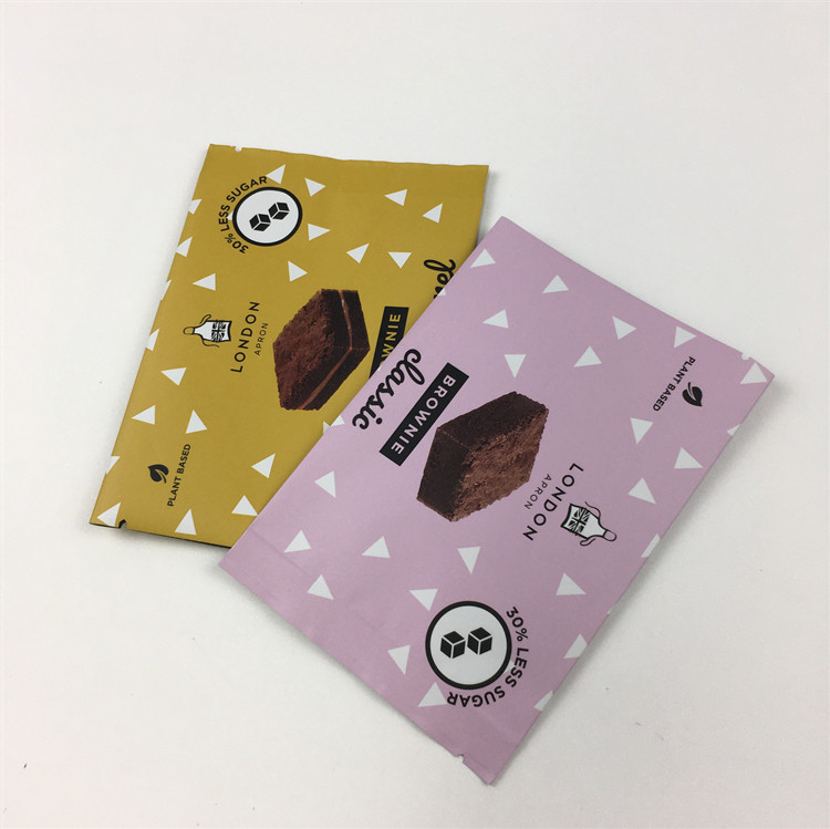 A prueba de humedad 200g Bolsas de sello de lado trasero Galletas Bolsas de chocolate