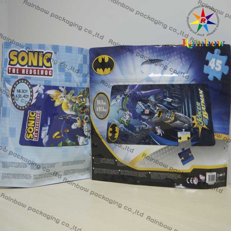 De aluminio levántese el bolso de empaquetado de la bolsa de la hoja con el Ziplock para el juguete