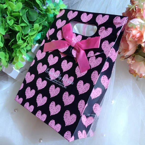 Bolsas de papel modificadas para requisitos particulares personalizadas con la manija para la Navidad