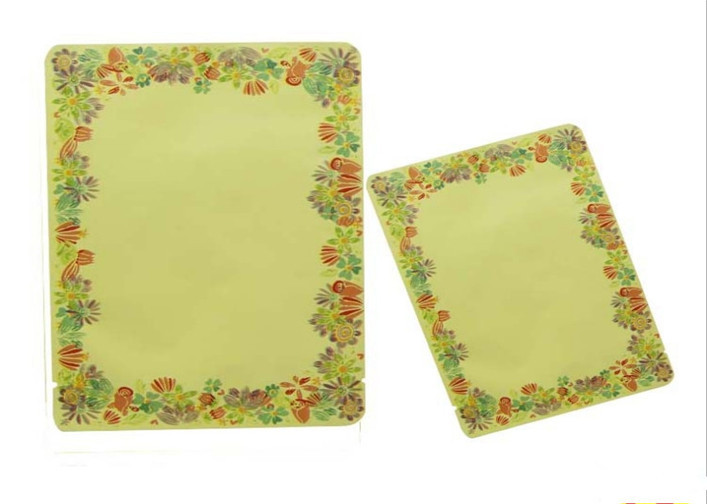 El lado del cristal tres del oro selló las bolsas de plástico para el ojo/la máscara facial, Eco amistoso