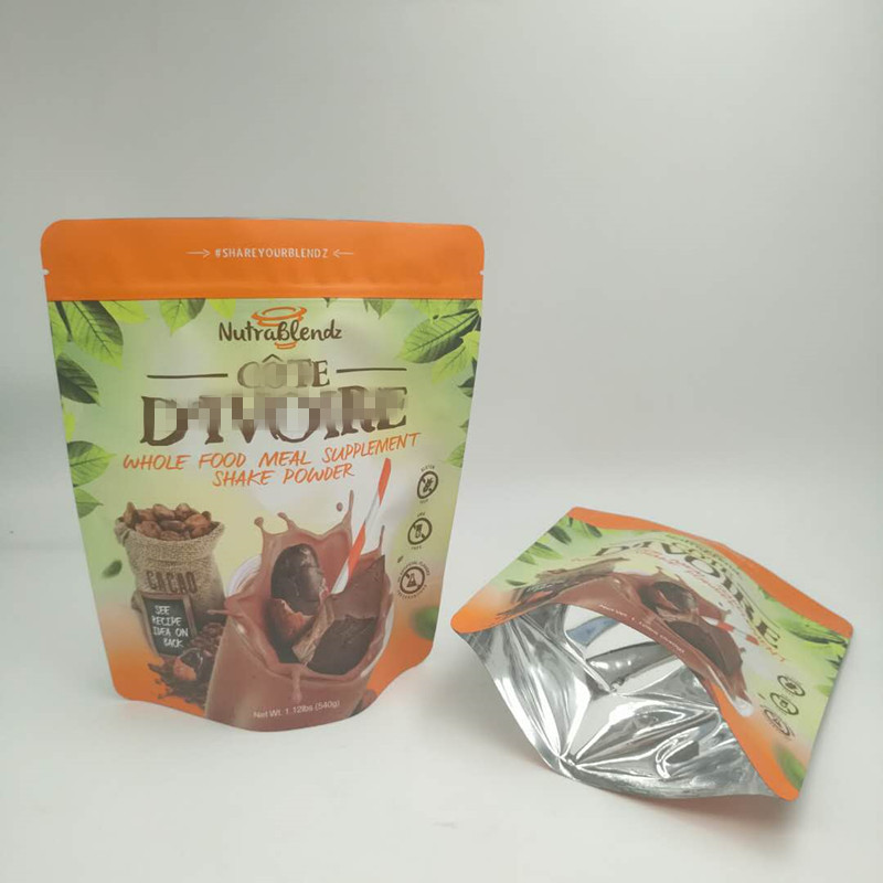 La categoría alimenticia se levanta la impresión de Gravnre de la bolsa de la cremallera para el tamaño modificado para requisitos particulares galleta