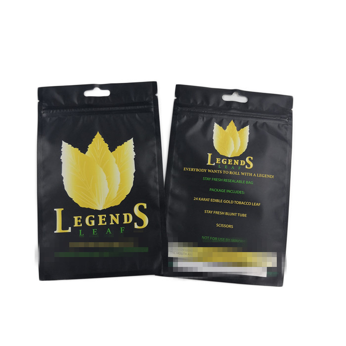 Bolsa de embalaje para incienso herbal reciclable a prueba de humedad con impresión en huecograbado y cierre hermético