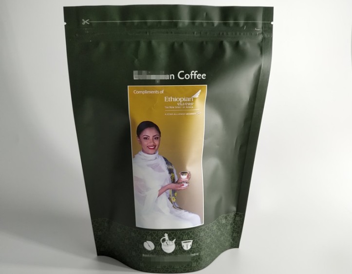 Bolsas plásticas de encargo laminadas que empaquetan el lacre del cierre en la parte superior con la válvula