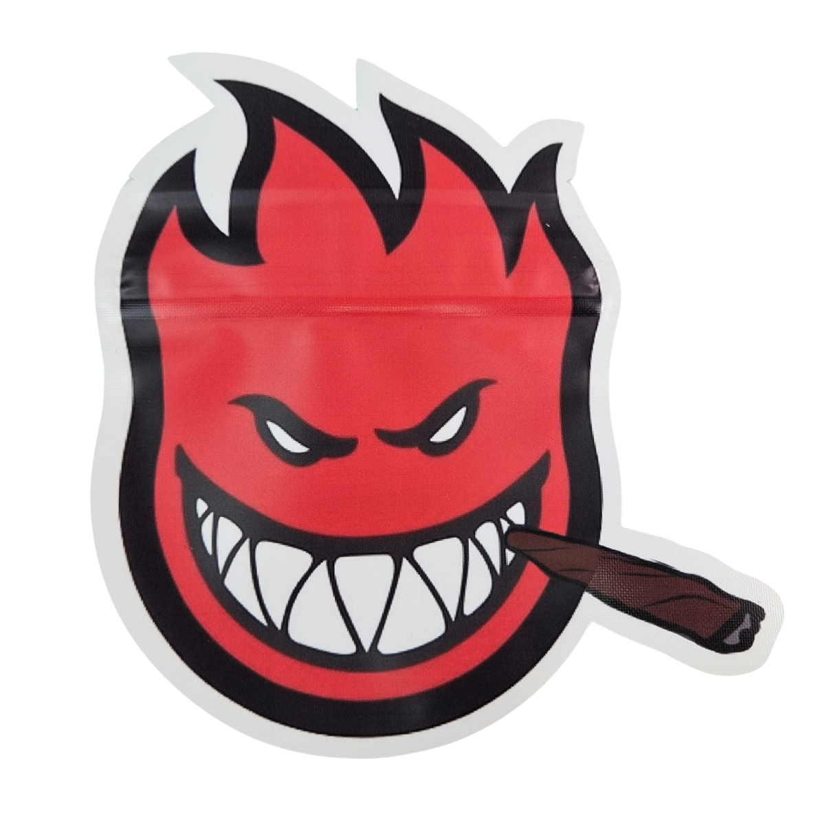 Bolsa de plástico con cierre hermético Mylar de 3.5g y 7g para galletas comestibles Cali, suave al tacto, a prueba de olores, con forma irregular y troquelada