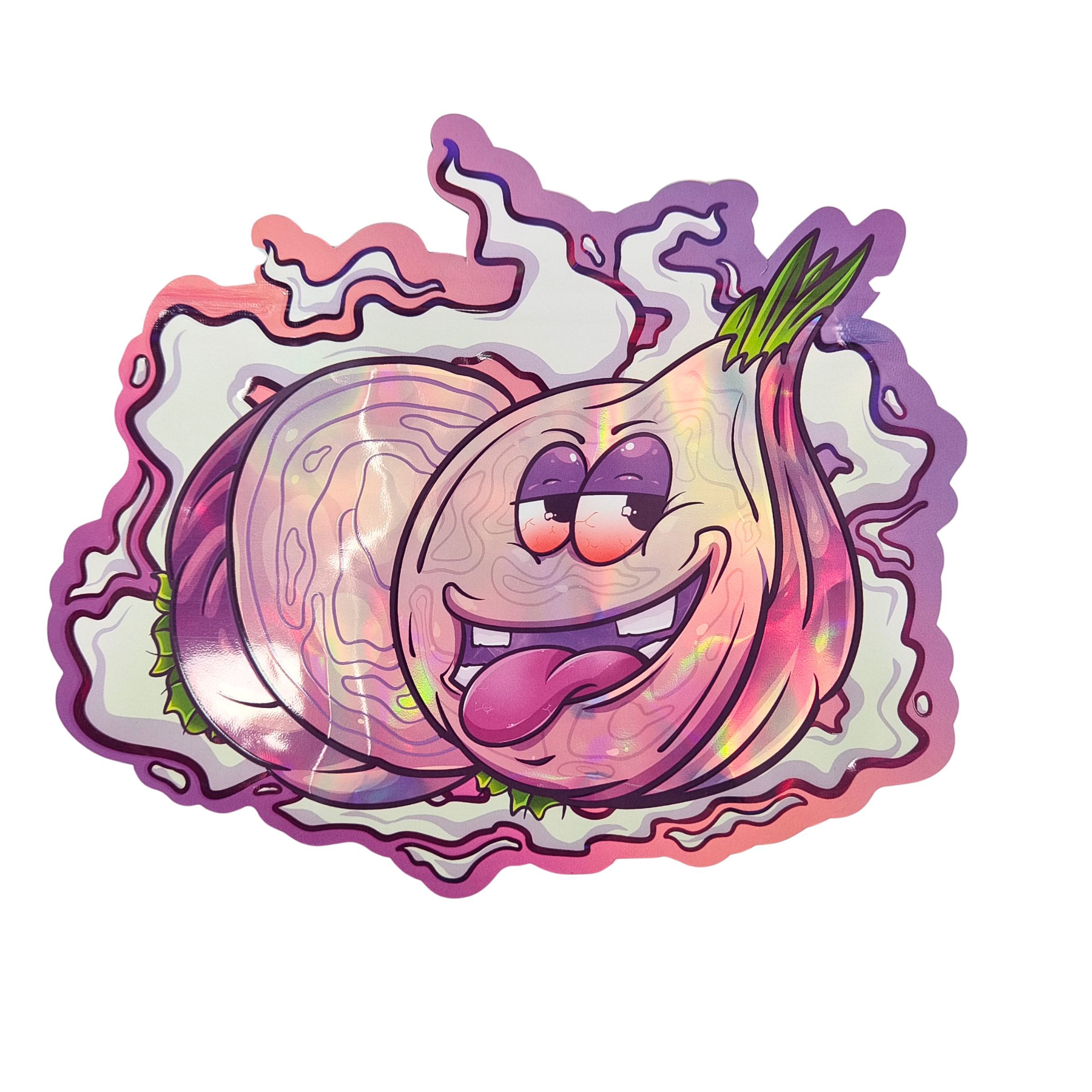 Bolsas de Mylar Holográficas con cremallera para dulces hierba flor seca goma de galleta azúcar embalaje a prueba de niños