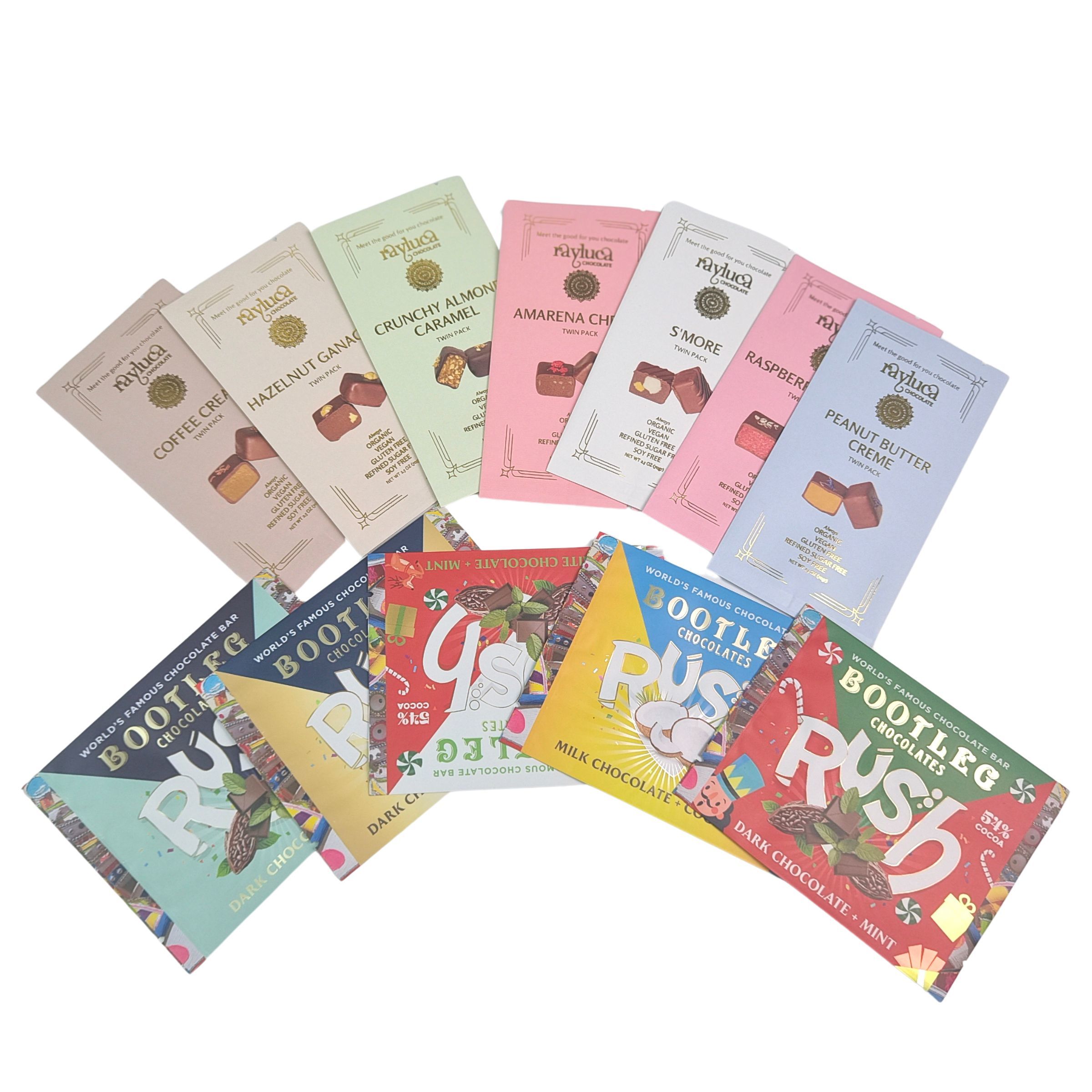 Bolsas de papel de aluminio comestible sello trasero pequeño plástico Mylar avena chocolate barra energética galleta bocadillo caramelo bolsa de embalaje