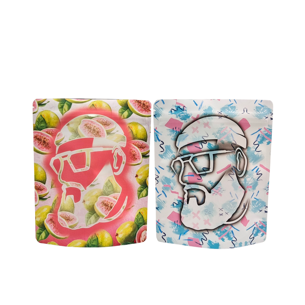 Sello térmico reutilizable 3.5g 1oz Bolsas de cremallera Mylar Stand-Up Aluminio de papel Inodoro Cali Almacenamiento de alimentos Bolsas Mylar Impresas a medida