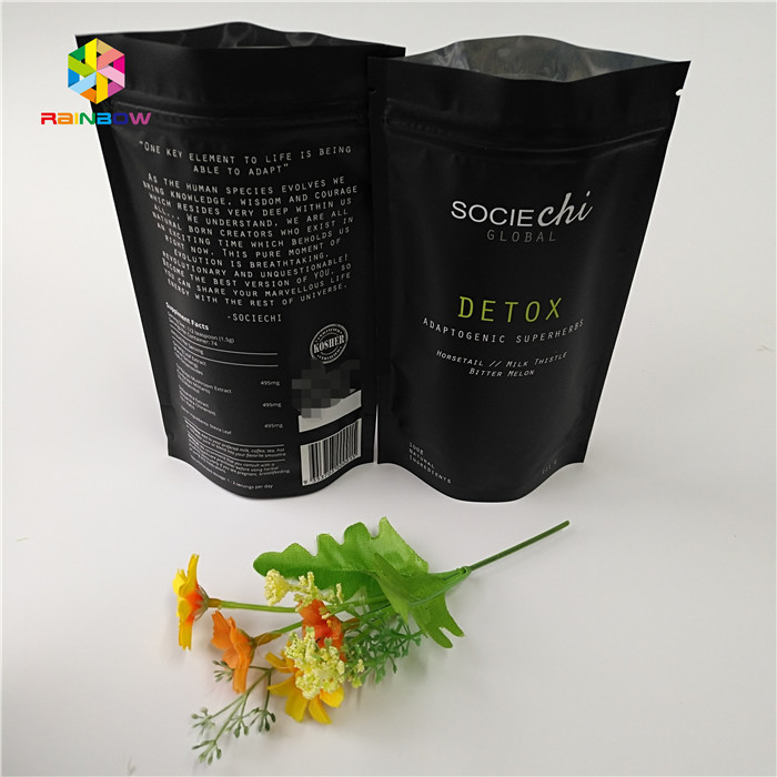 Embalaje de bolsas de bocadillos laminadas Mylar, Bolsa de cerradura de papel de aluminio para nueces de polvo de res