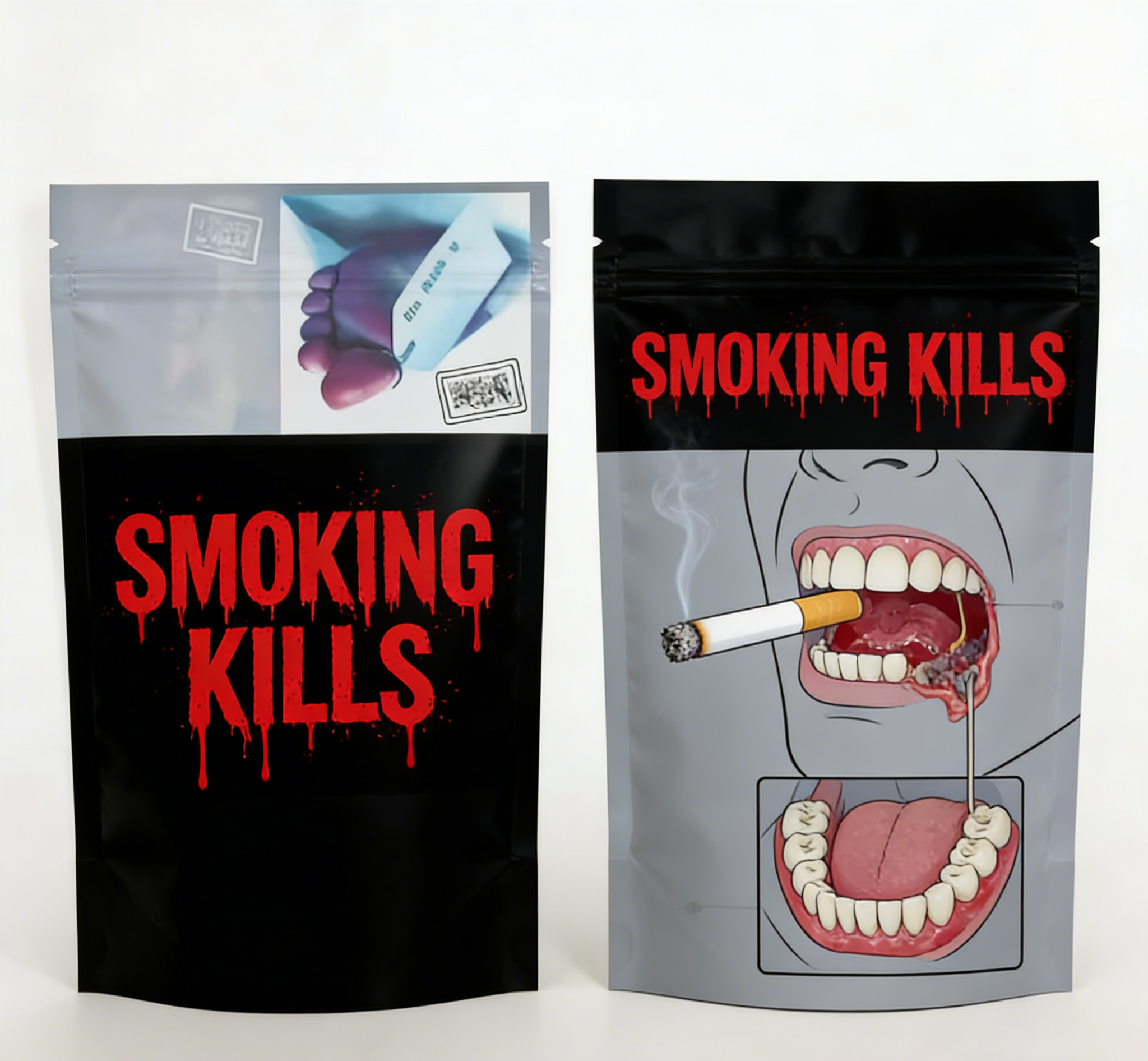 Bolsa Mylar Ziplock con impresión personalizada, a prueba de olores y de grado alimenticio, bolsa vertical para envasado de snacks