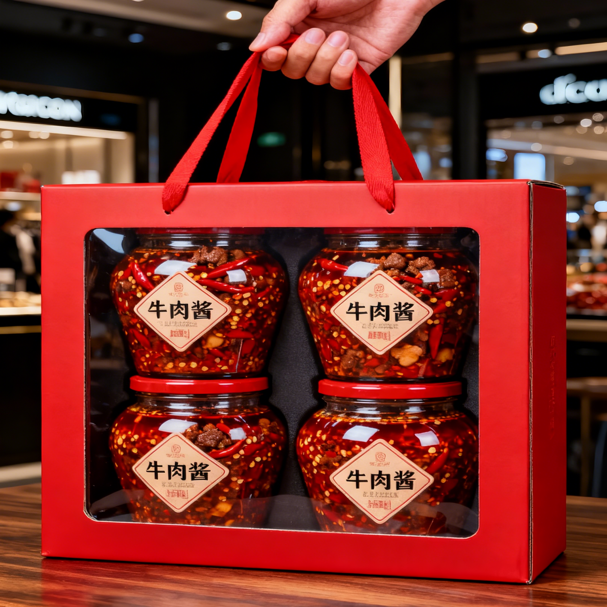 Caja de regalo de papel portátil personalizada con ventanas transparentes, caja de regalo para fiestas, caja de papel para galletas, donas, cajas de papel con asa