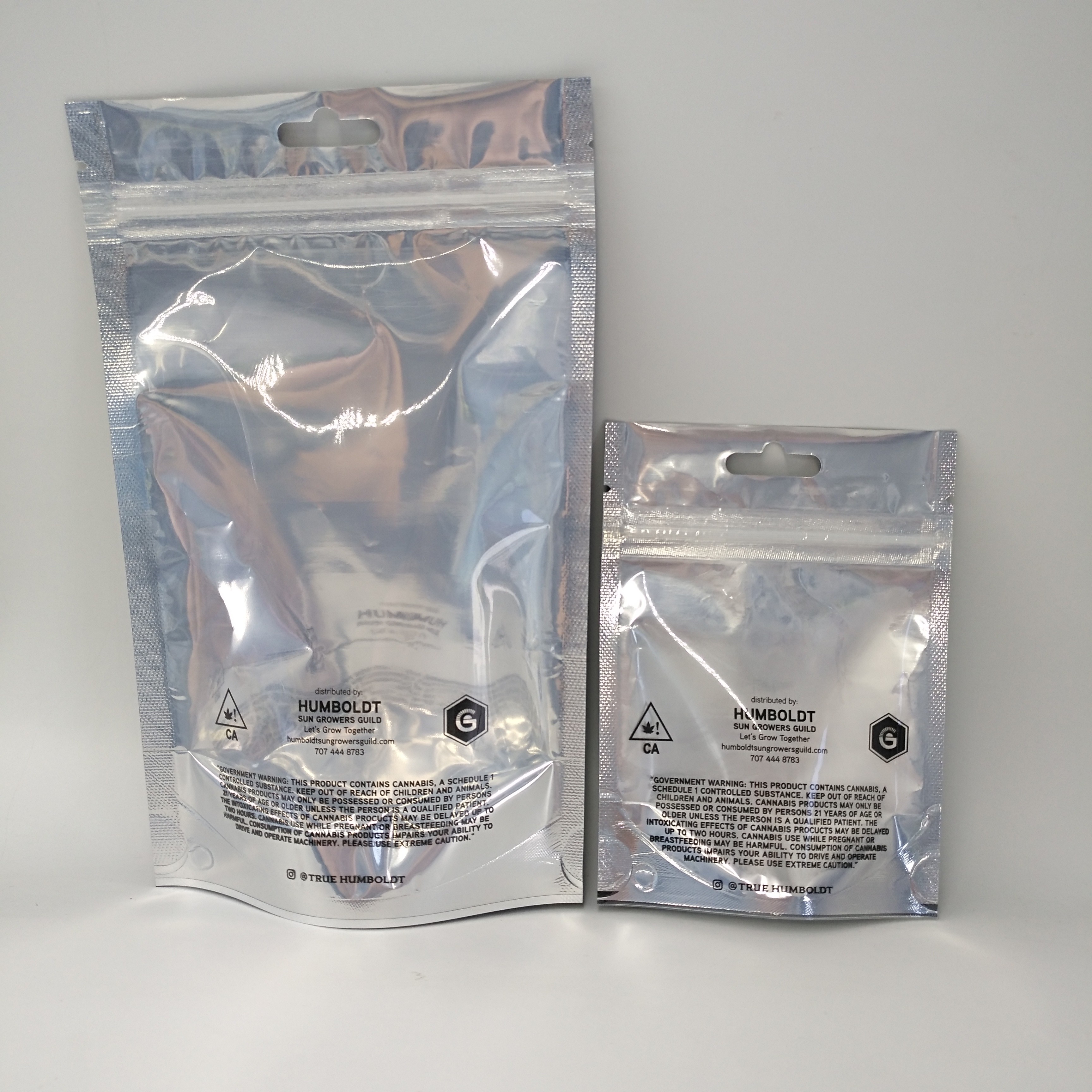 Bolsas plásticas Ziplock que empaquetan paquete sellado tres lados del aluminio de Noni de la muesca del rasgón el pequeño