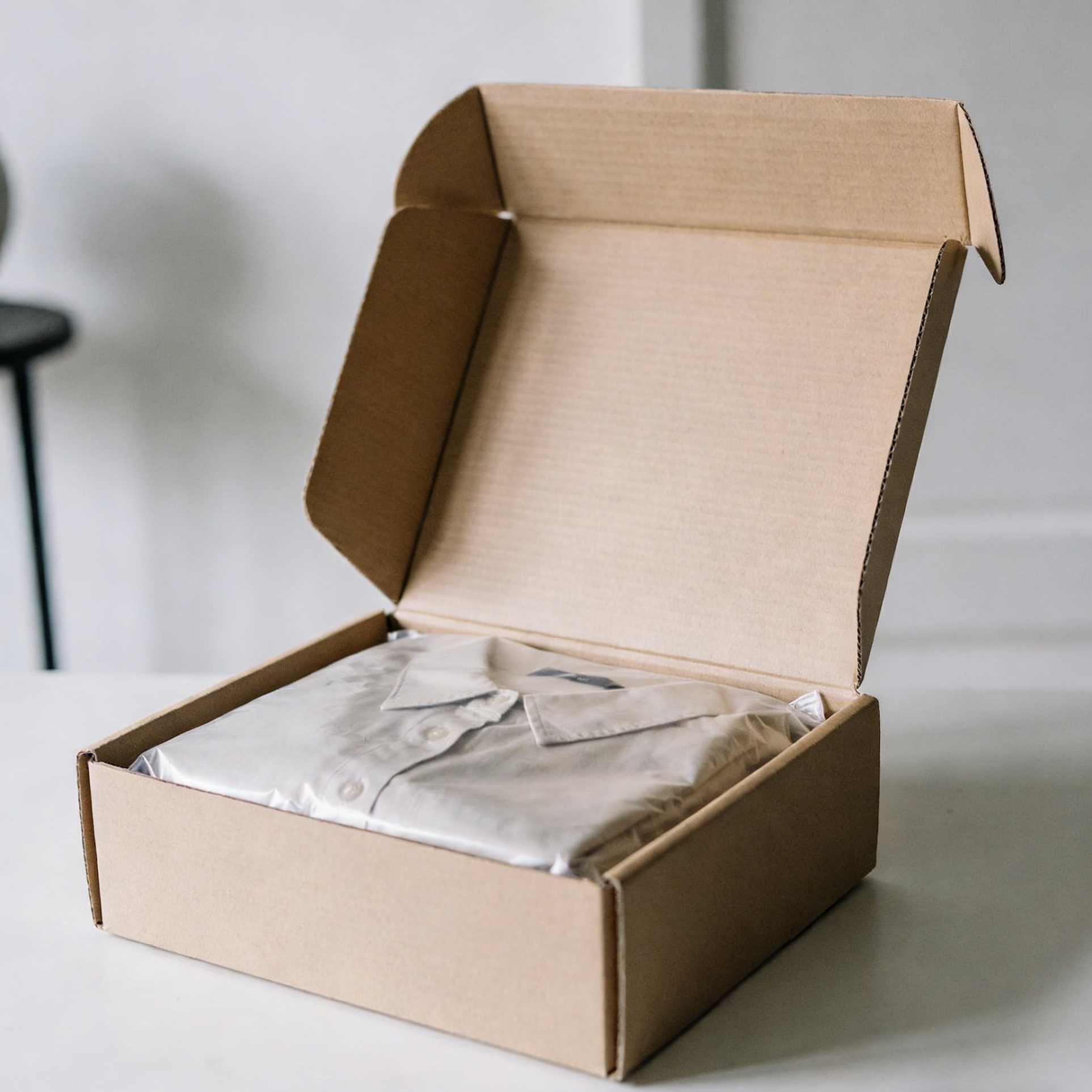 Dimensiones personalizables Envasado corrugado seguro para alimentos Caja de correo con recubrimiento UV puntual