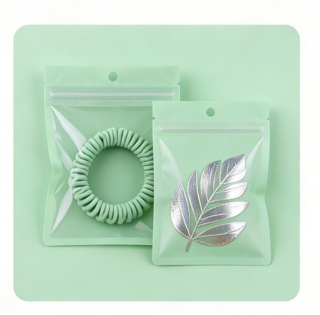 Bolsas de plástico PE personalizadas para joyas, aretes, anti-oxidación reciclable, bolsas de almacenaje de cerradura con cremallera transparente