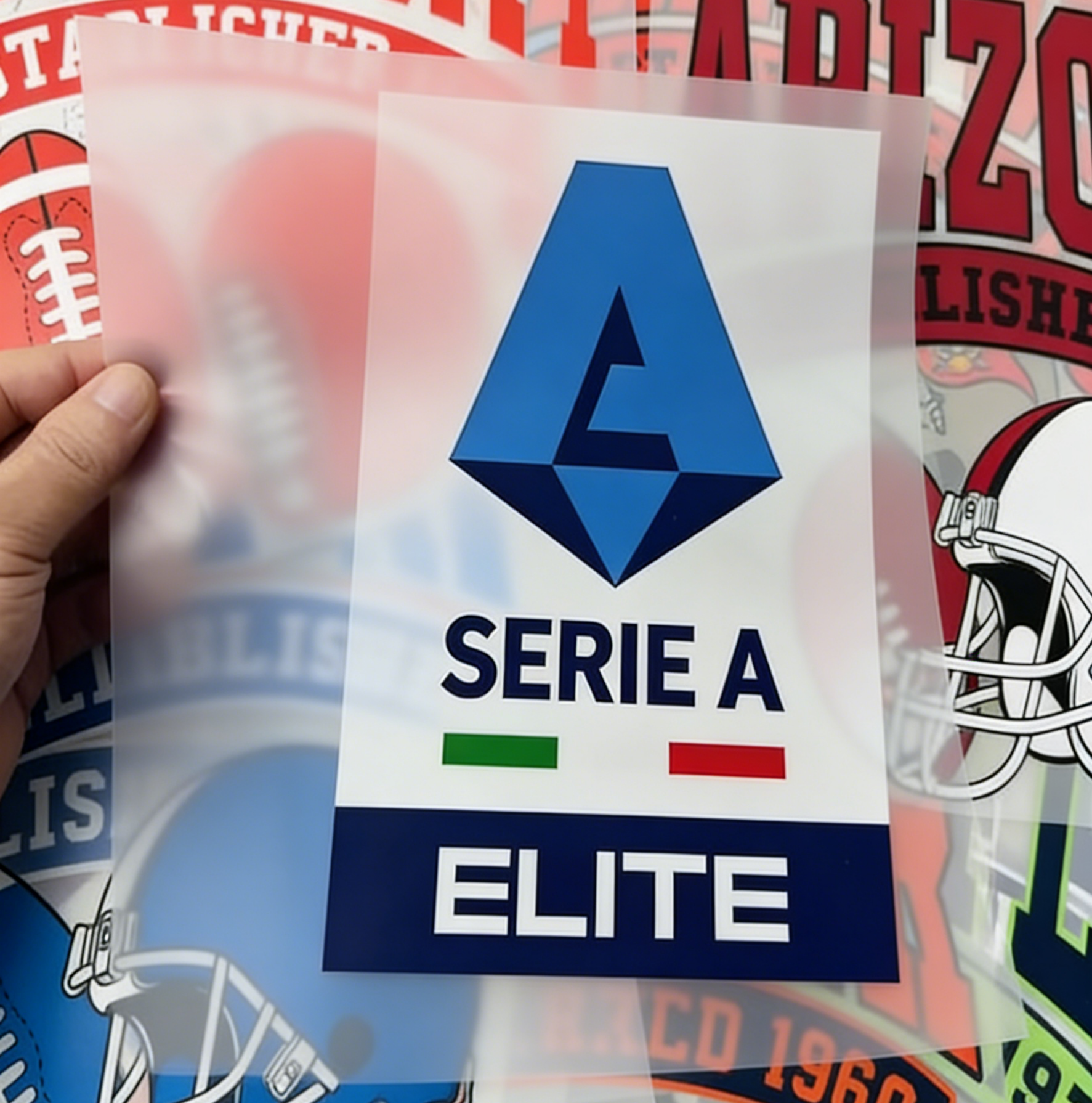 Etiqueta de prensa de calor holográfica de plata de brillo en la oscuridad de patrón personalizado