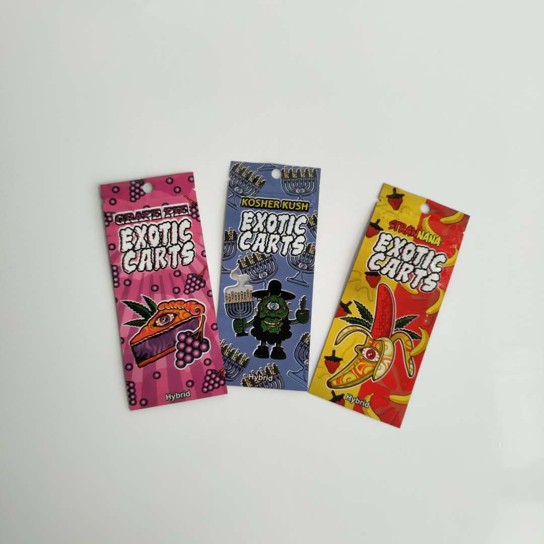 Cerradura de encargo de la cremallera del logotipo de los bolsos del acondicionamiento de los alimentos del cartucho de Vape con la ventana clara