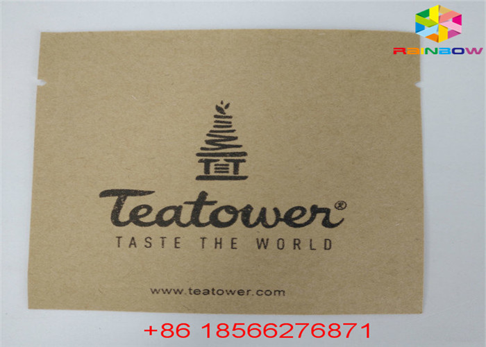 La bolsa modificada para requisitos particulares reutilizable de la comida de las bolsas de papel se levanta la prueba Ziplock del olor con la ventana