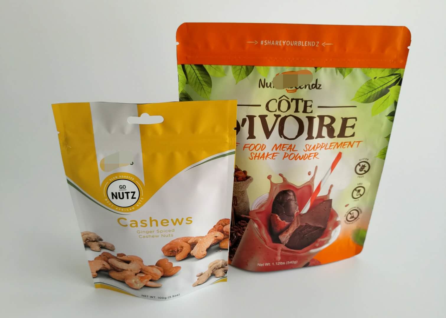 Chia orgánico siembra la impresión del fotograbado del bolso del acondicionamiento de los alimentos de las galletas del bocado con la cremallera