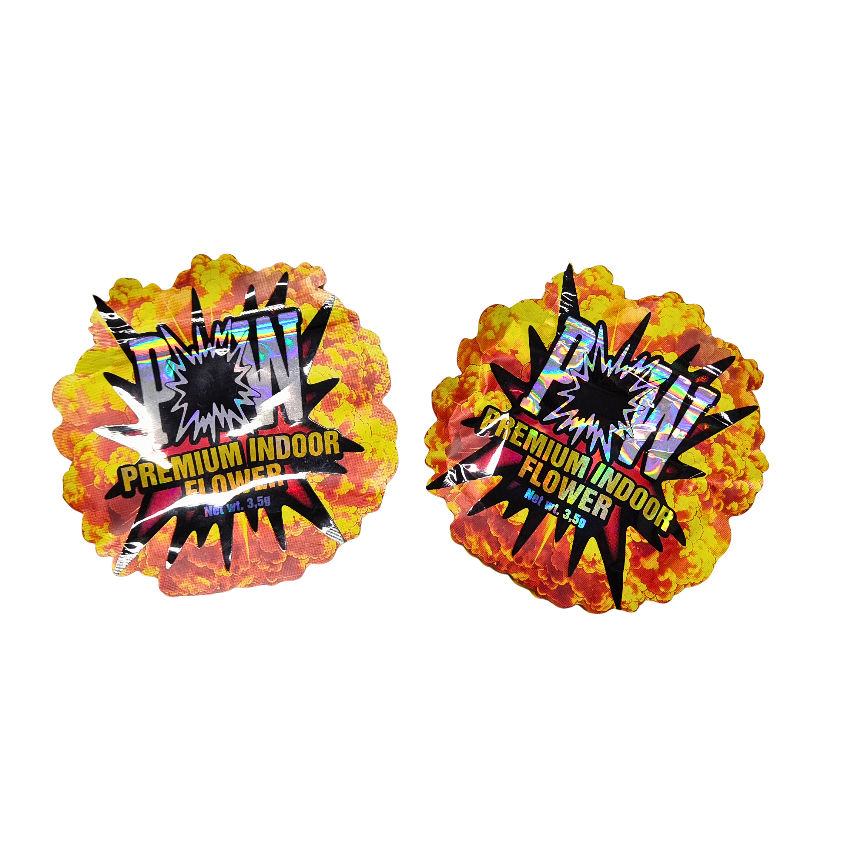 Bolsas Mylar a prueba de olores holográficos personalizadas a prueba de niños con cremallera reabreble para envases de bocadillos